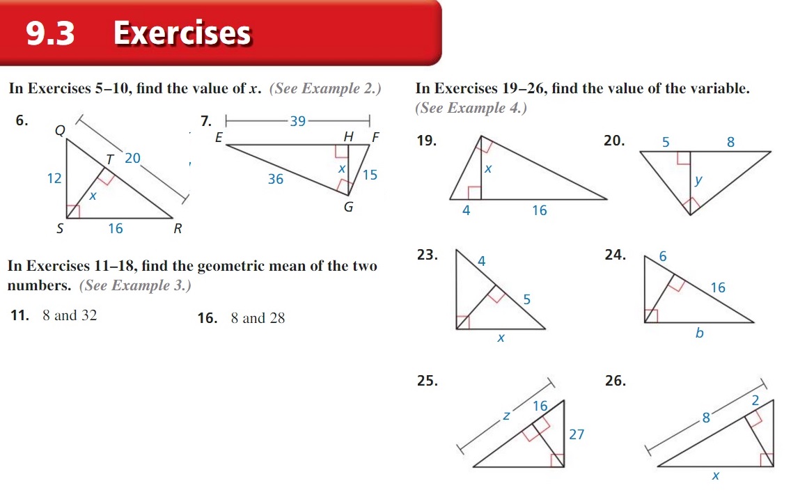 Chapter 24 - Right Triangles - Mr. Urbanc