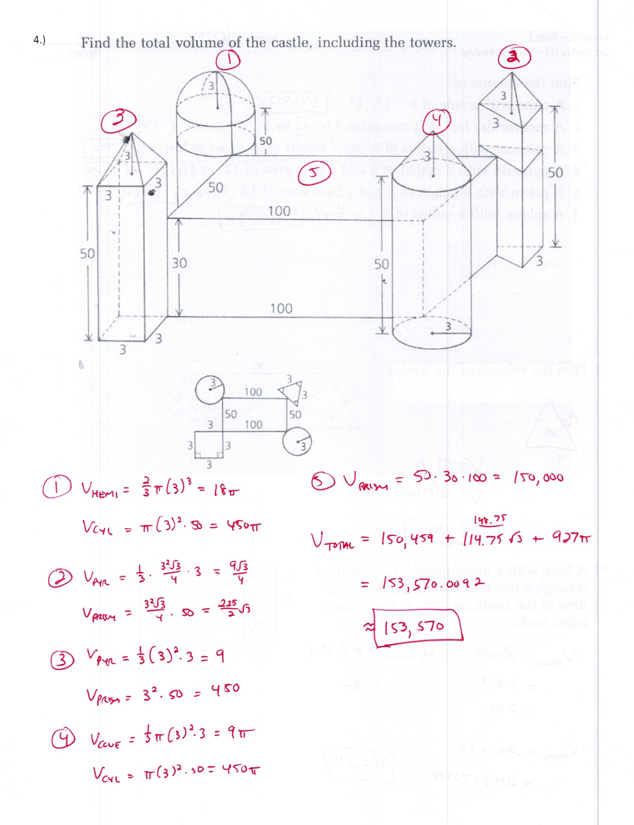 Unit 11 Volume And Surface Area Homework 3 Answer Key : (a) a right